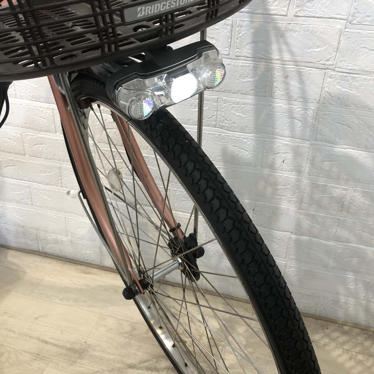 中古電動自転車 ブリヂストン アシスタ DX ピンク 26インチ YF053 