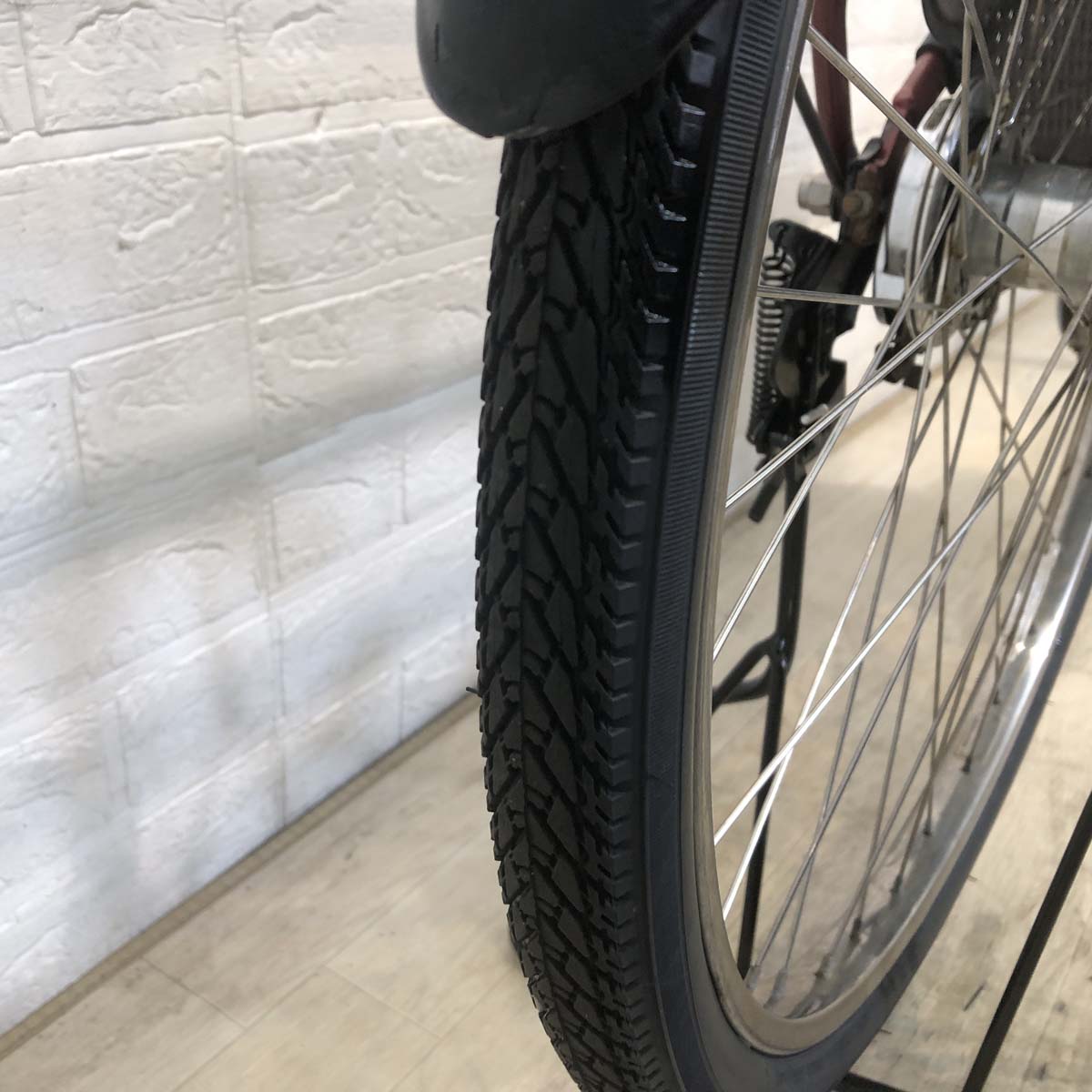 中古電動自転車 新品バッテリー ブリヂストン ボーテ e レッド 26インチ YF054 