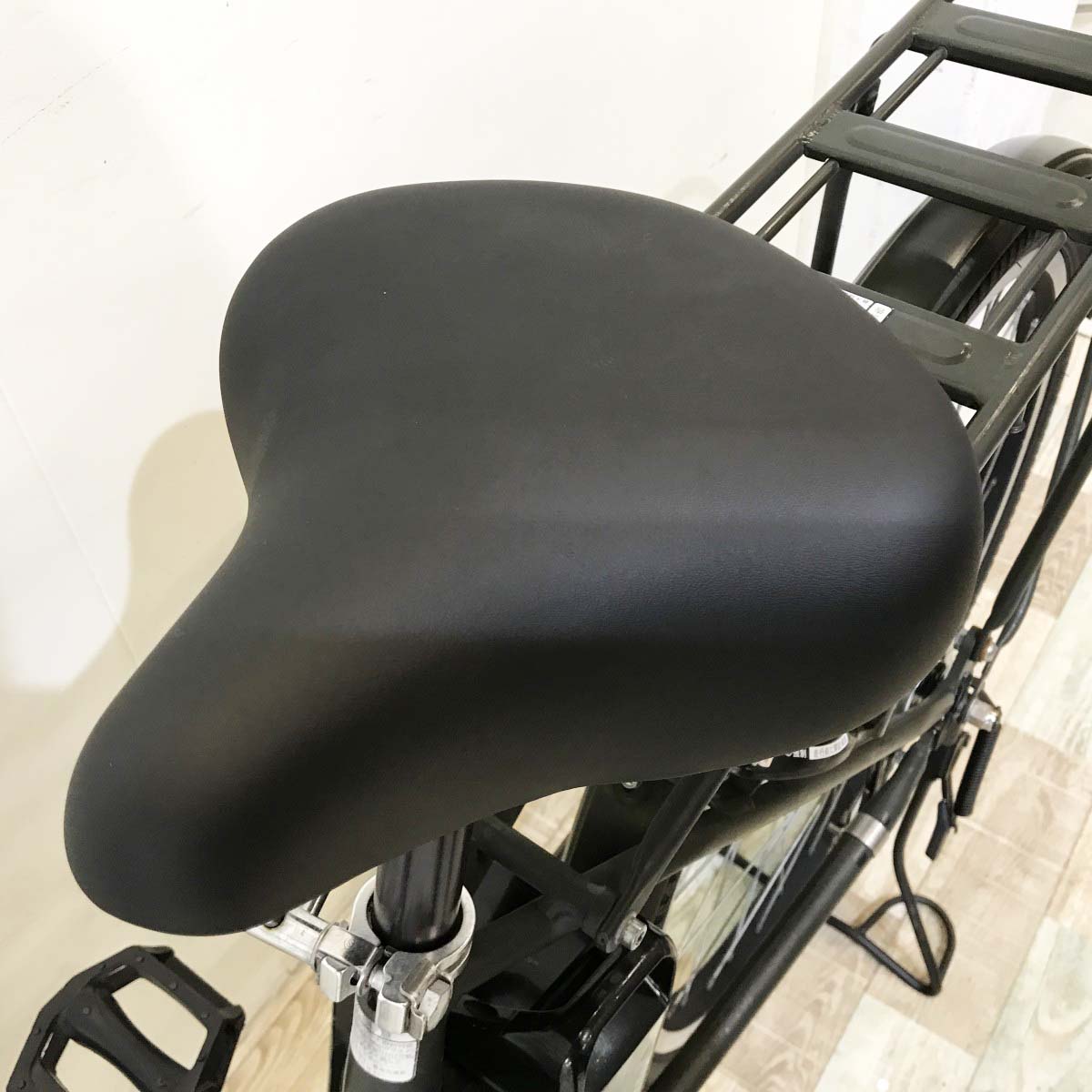 中古電動自転車 ブリヂストン ステップクルーズe カーキ 26インチ KI110
