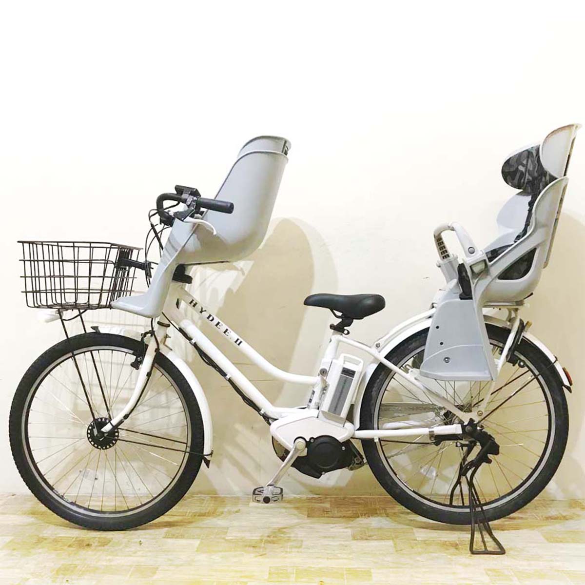 中古電動自転車 ブリヂストン HYDEE 2 ハイディ ツー ホワイト 26インチ KE063