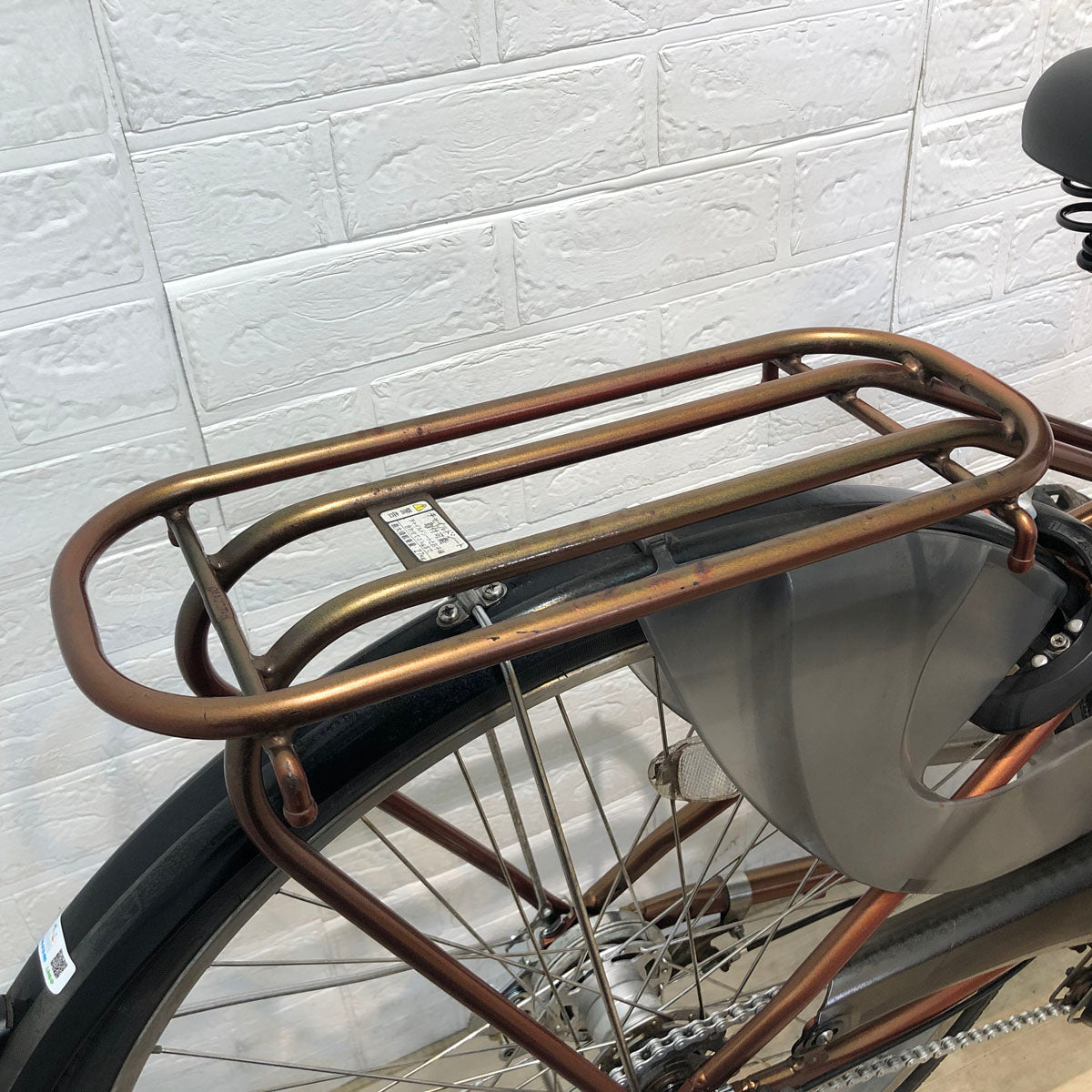 中古電動自転車 ヤマハ PAS ナチュラ M DX ガーネットオレンジ 26インチ YA002