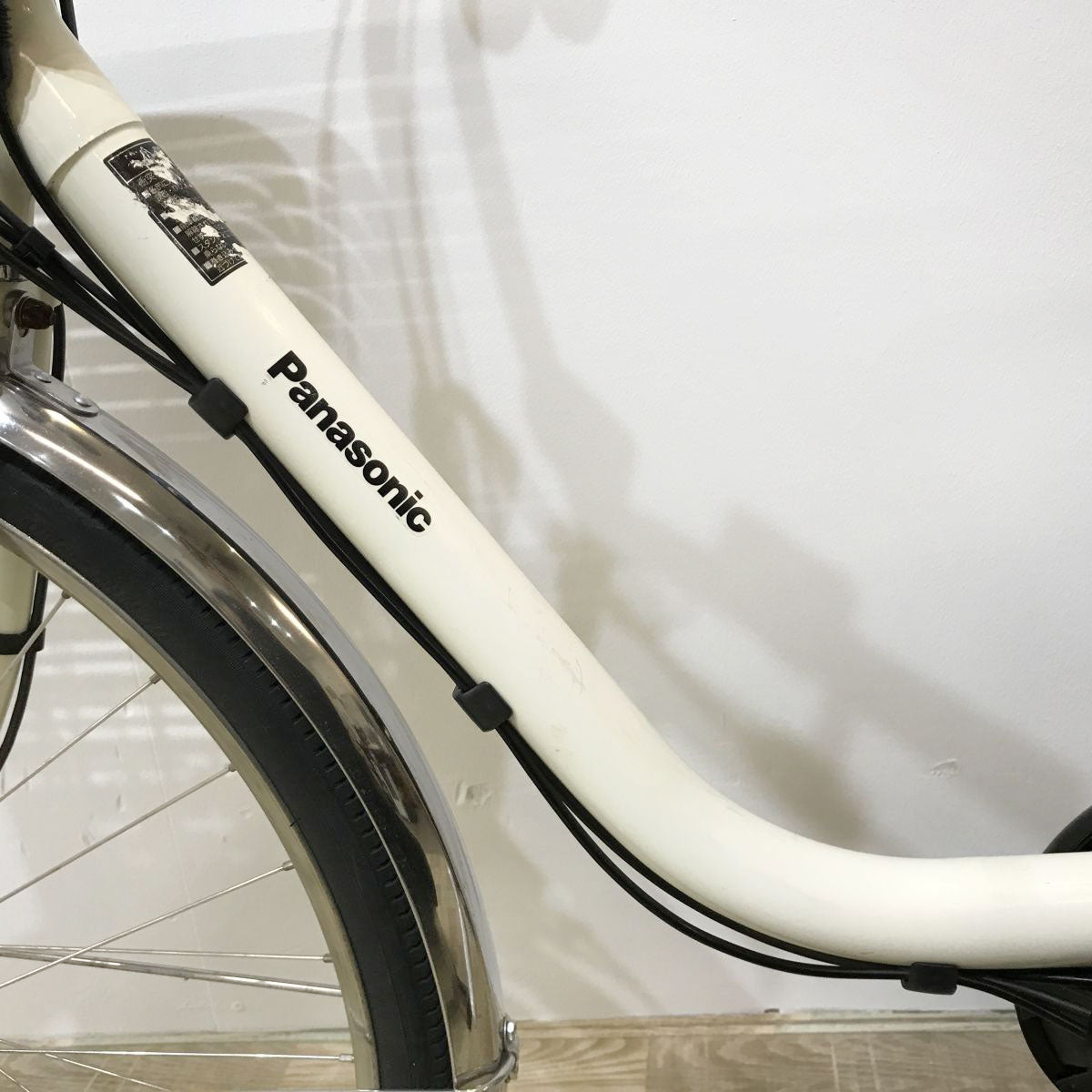 中古電動自転車 パナソニック ビビDX ホワイト 26インチ KJ001