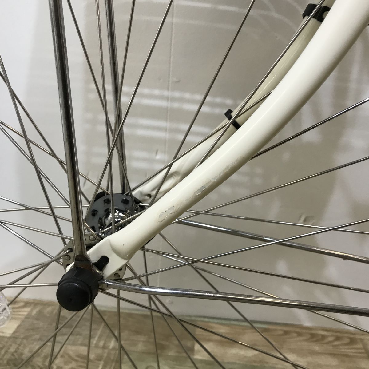 中古電動自転車 パナソニック ビビDX ホワイト 26インチ KJ001