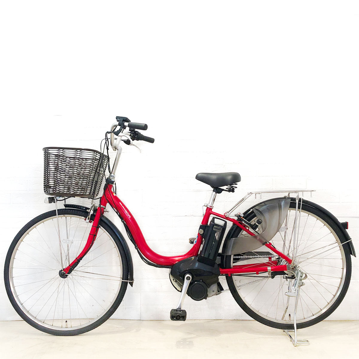 中古電動自転車 ヤマハ PAS ナチュラ XL レッド 26インチ YA004