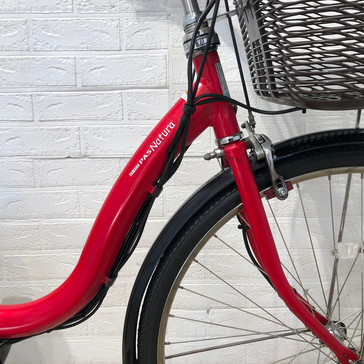 中古電動自転車 ヤマハ PAS ナチュラ XL レッド 26インチ YA004