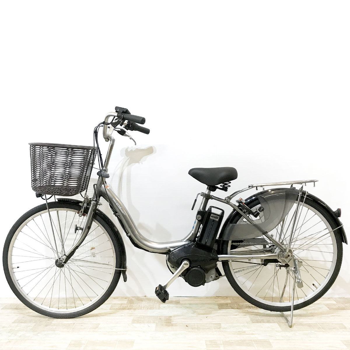 中古電動自転車 ヤマハ PAS チア シルバー 24インチ KJ004