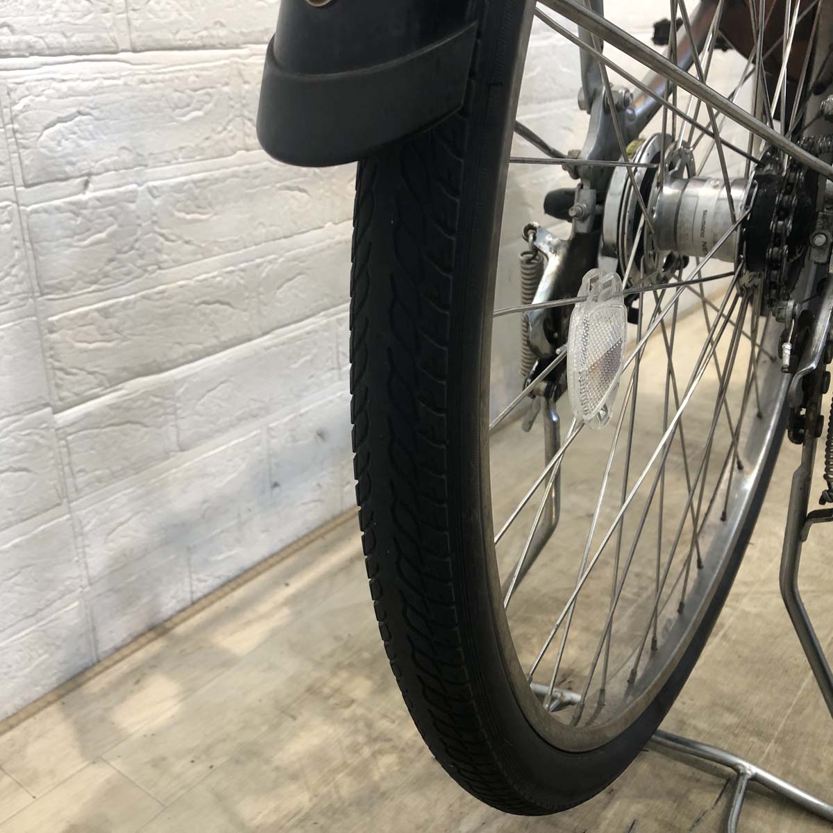 中古電動自転車 ヤマハ PAS With パス ウィズ シルバー 26インチ YF062 