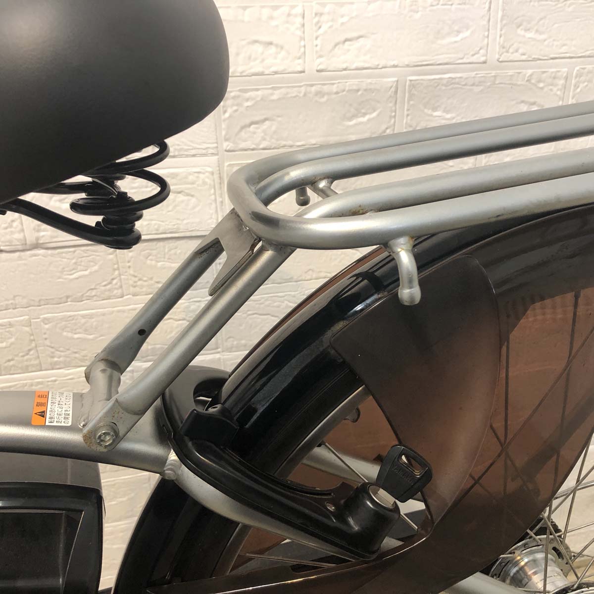 中古電動自転車 ヤマハ PAS With パス ウィズ シルバー 26インチ YF062 