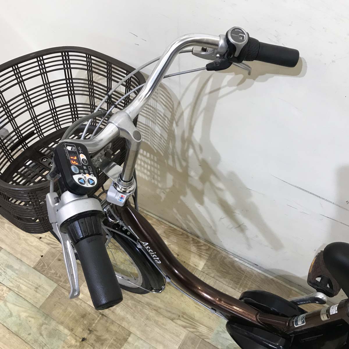 中古電動自転車 ブリヂストン アシスタ コンパクト ブラウン 20インチ KZ065 