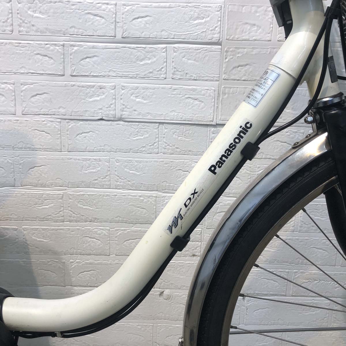 中古電動自転車 パナソニック ビビ DX ホワイト 26インチ YF064 