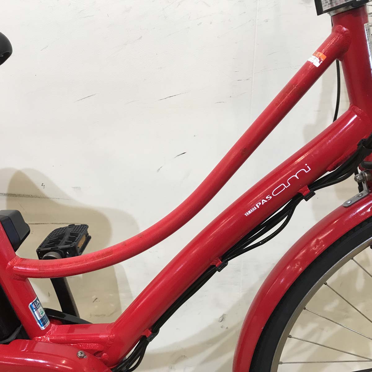 中古電動自転車 ヤマハ PAS Ami パス アミ レッド 26インチ KZ066 – e