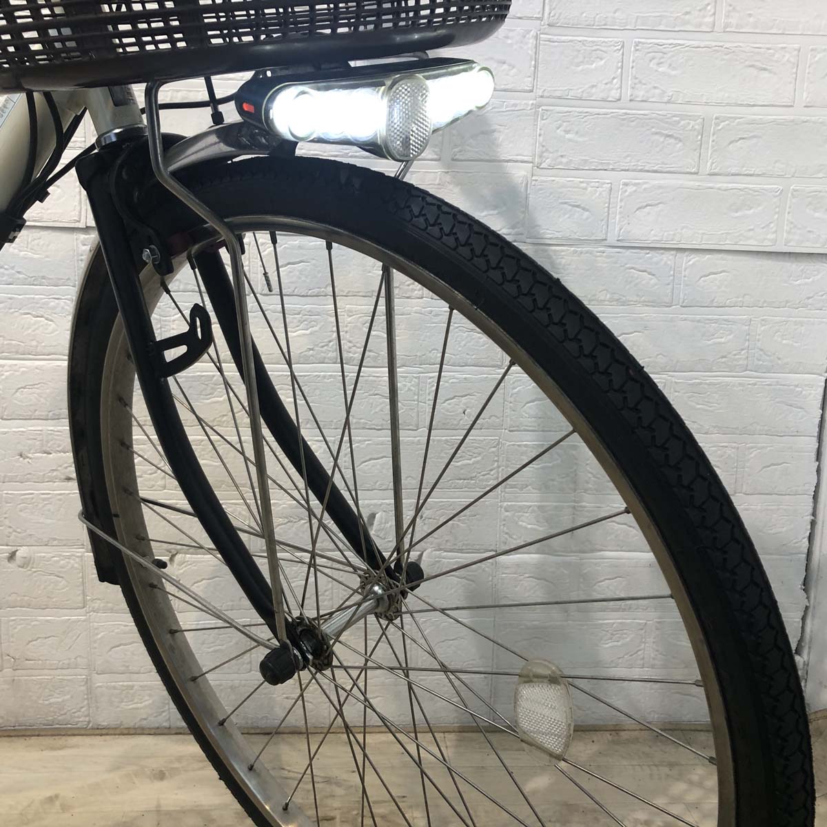 中古電動自転車 パナソニック ビビ DX ホワイト 26インチ YF064 