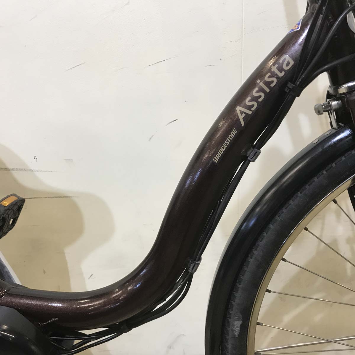 中古電動自転車 ブリヂストン アシスタ DX ブラウン 26インチ KE071