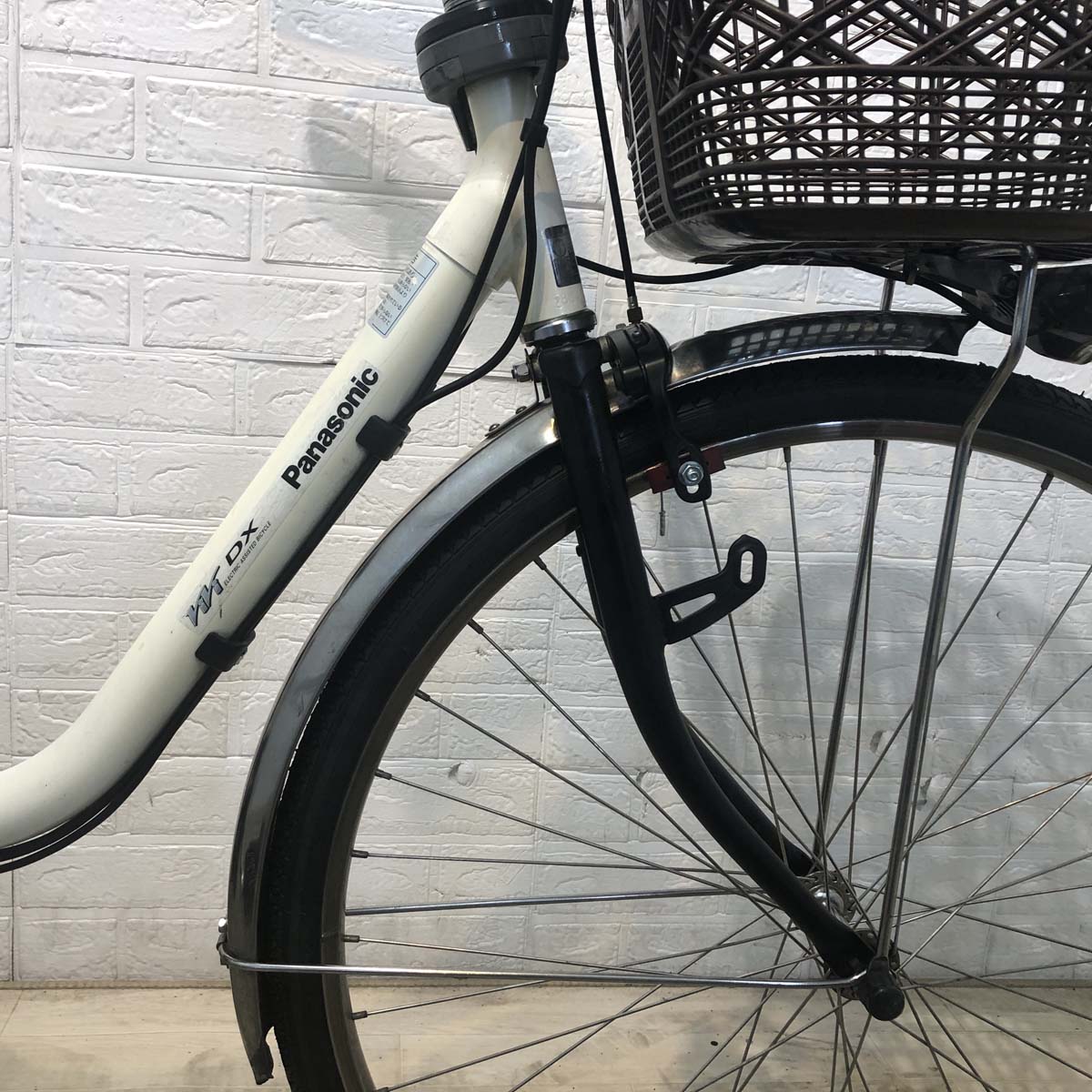 中古電動自転車 パナソニック ビビ DX ホワイト 26インチ YF064 