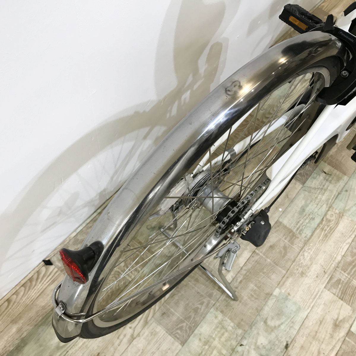 中古電動自転車 パナソニック グリッターA ホワイト 26インチ KJ009