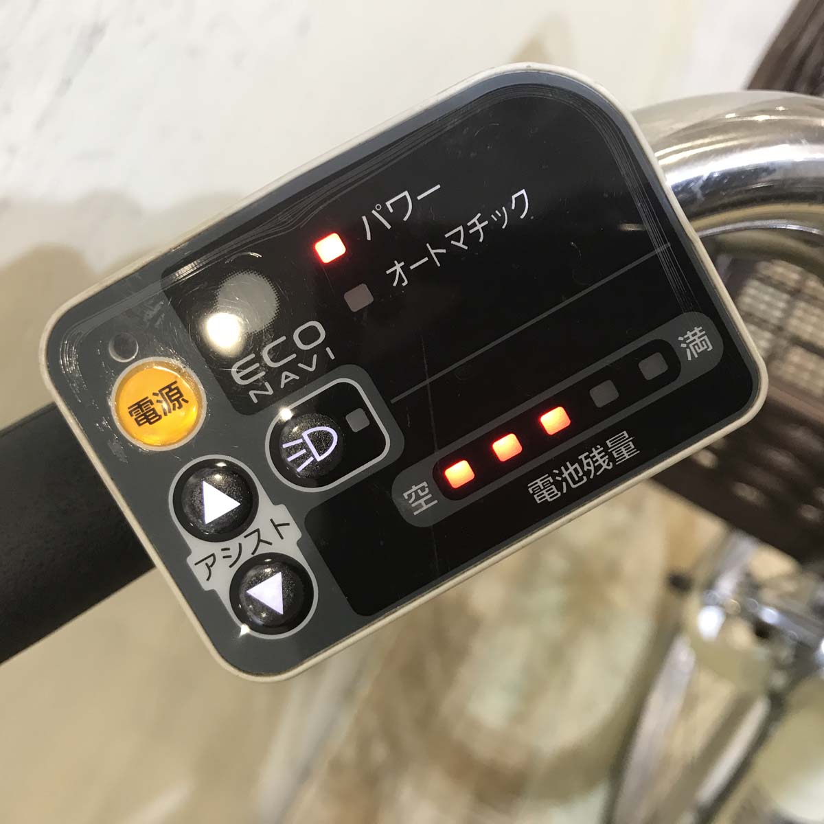 中古電動自転車 パナソニック ビビ SS 20 アイボリーホワイト 20インチ KE075