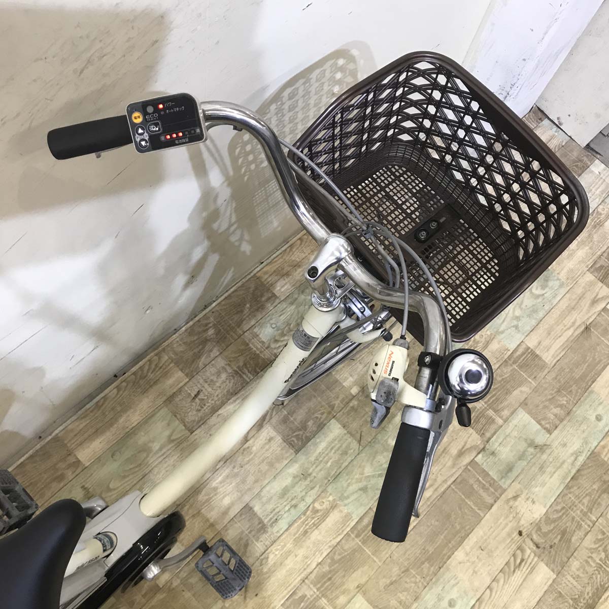 中古電動自転車 パナソニック ビビ SS 20 アイボリーホワイト 20インチ KE075