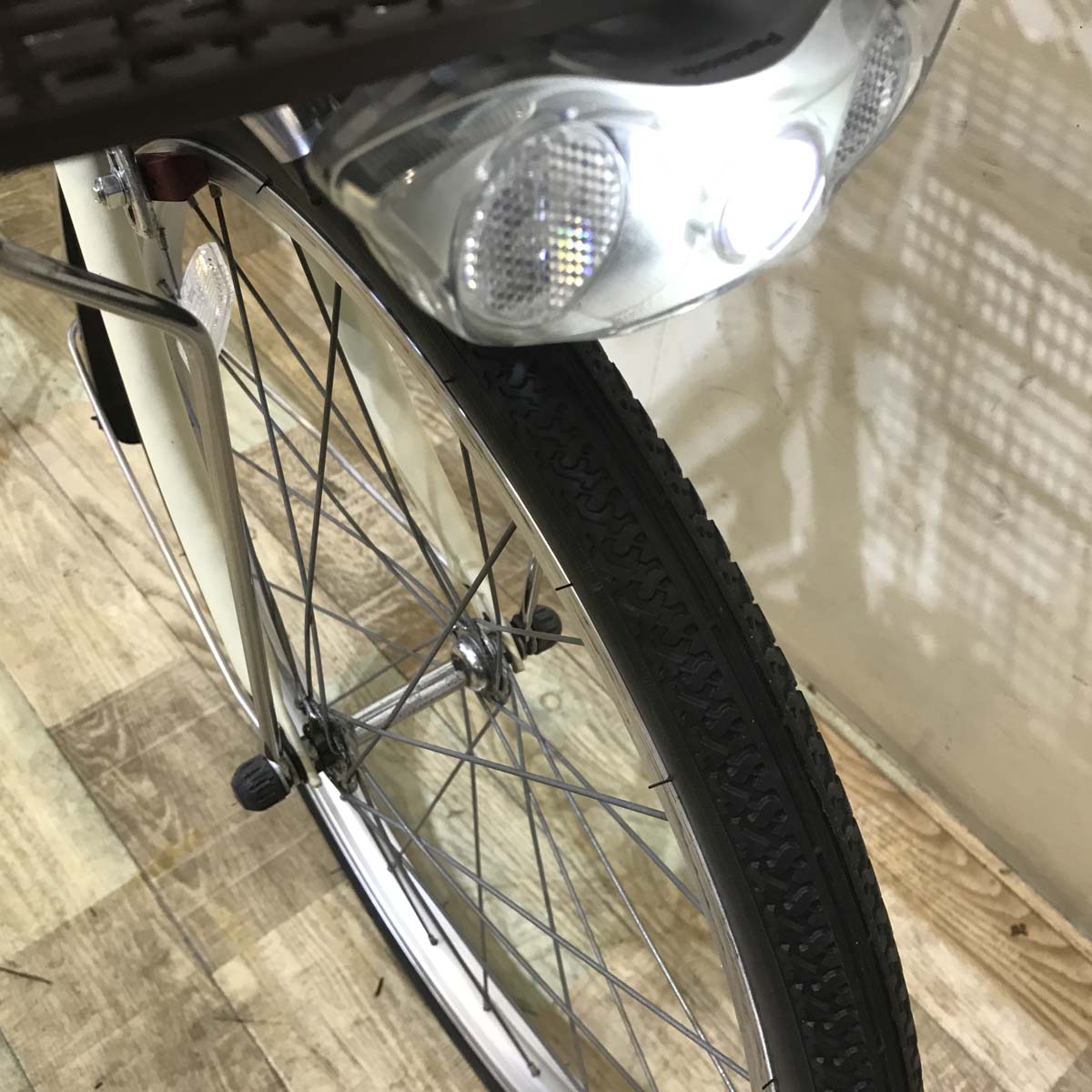 中古電動自転車 パナソニック ビビ SS 20 アイボリーホワイト 20インチ KE075