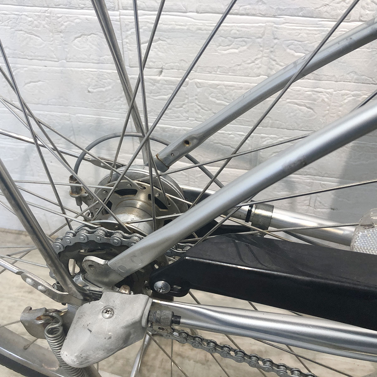 中古電動自転車 パナソニック ビビ DX シルバー 26インチ YF067