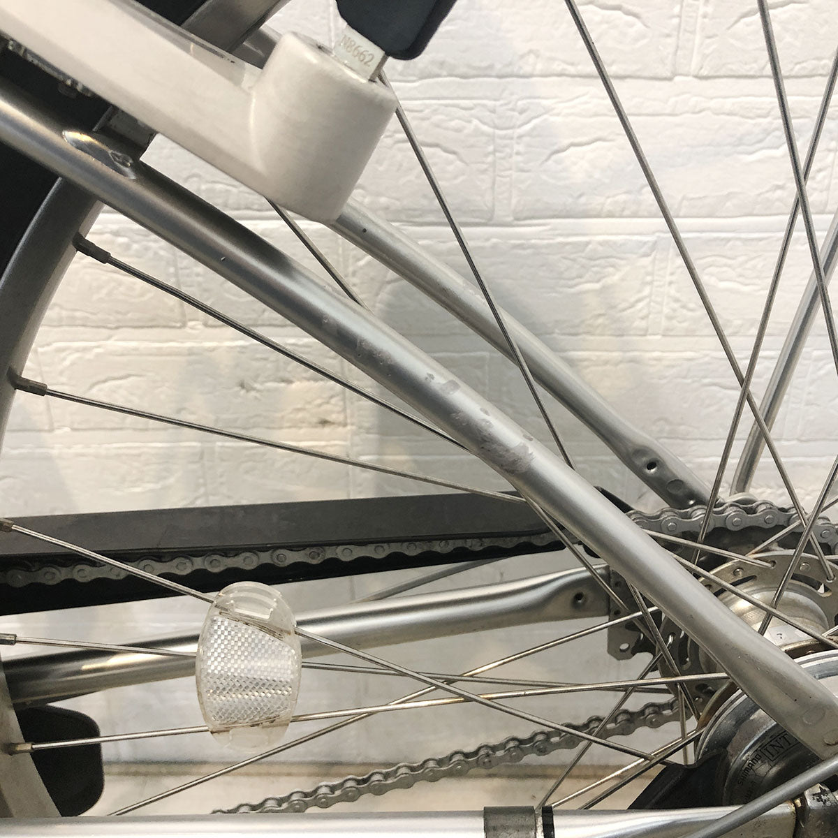 中古電動自転車 パナソニック ビビ DX シルバー 26インチ YF067