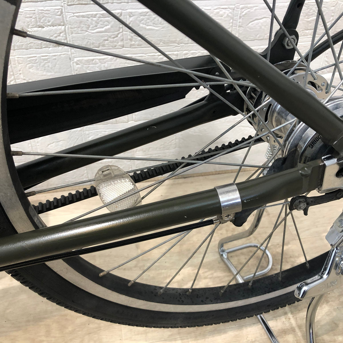 ブリヂストン ステップクルーズ e カーキ 26インチ YA012 【中古車】