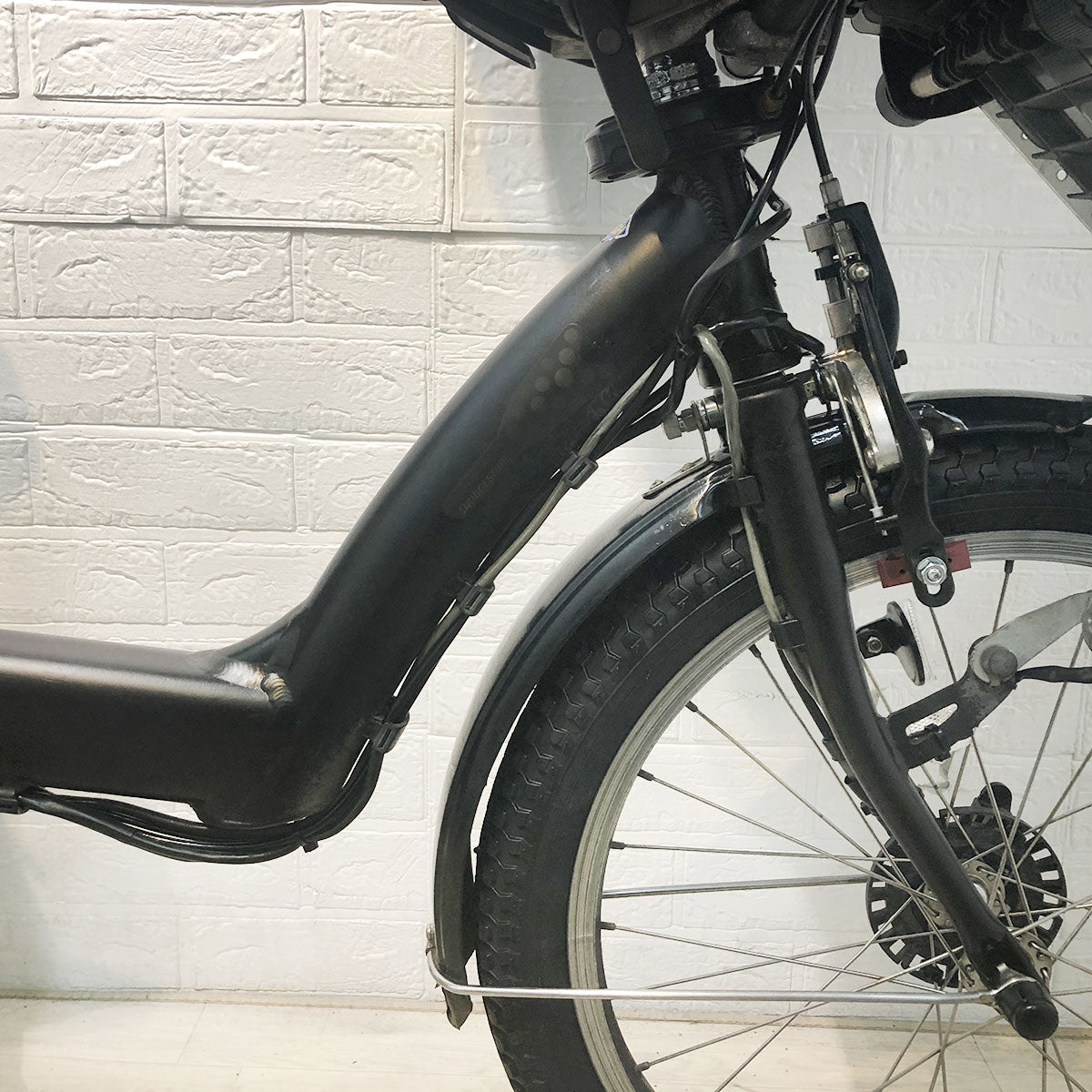中古電動自転車 新品バッテリー ブリヂストン アンジェリーノ プティット e ブラウン 20インチ YF069