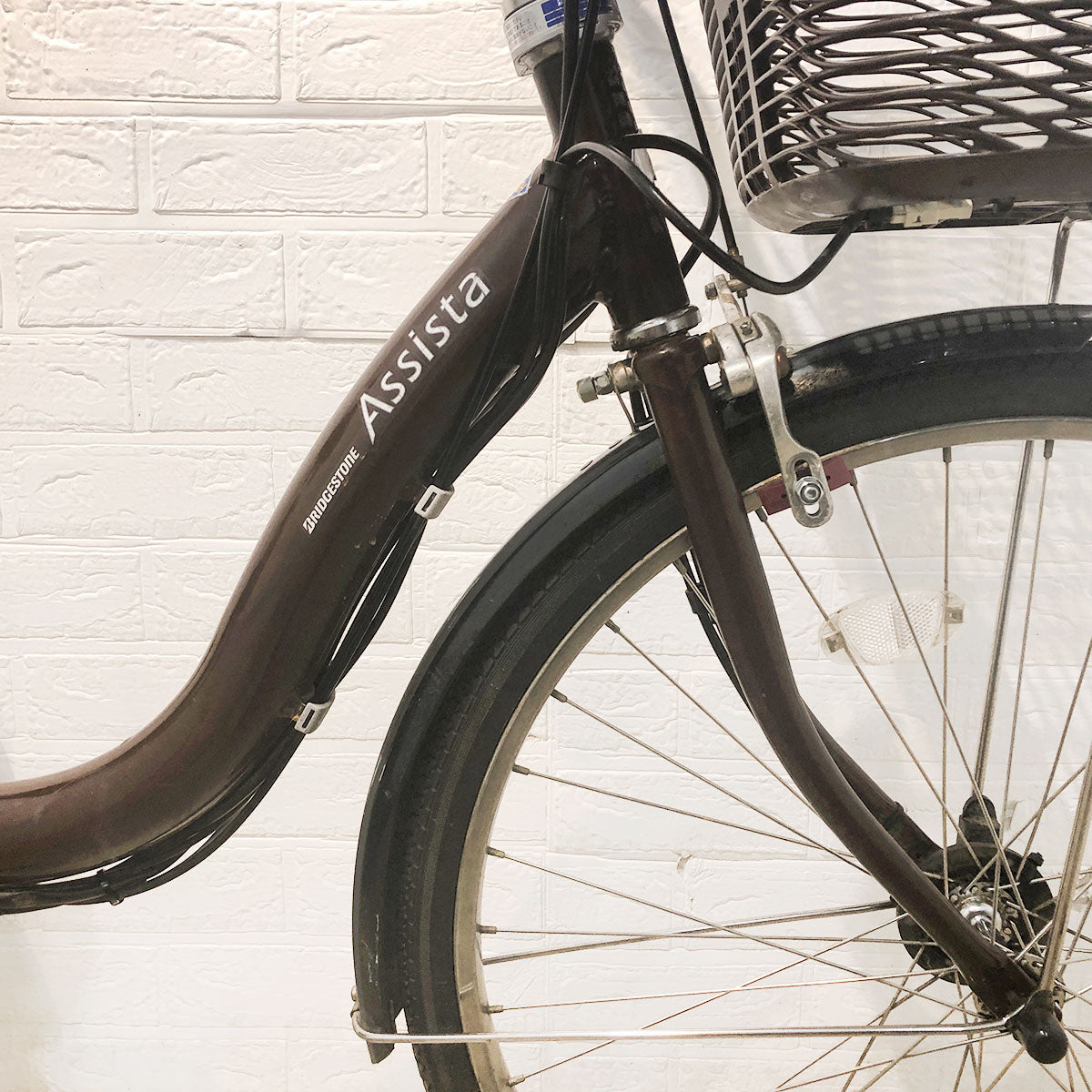 中古電動自転車 ブリヂストン アシスタ DX ブラウン 24インチ YF071