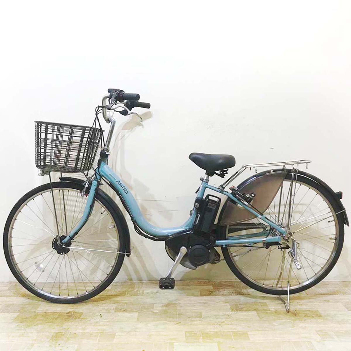 中古電動自転車 ブリヂストン アシスタ DX グリーン 26インチ KE079