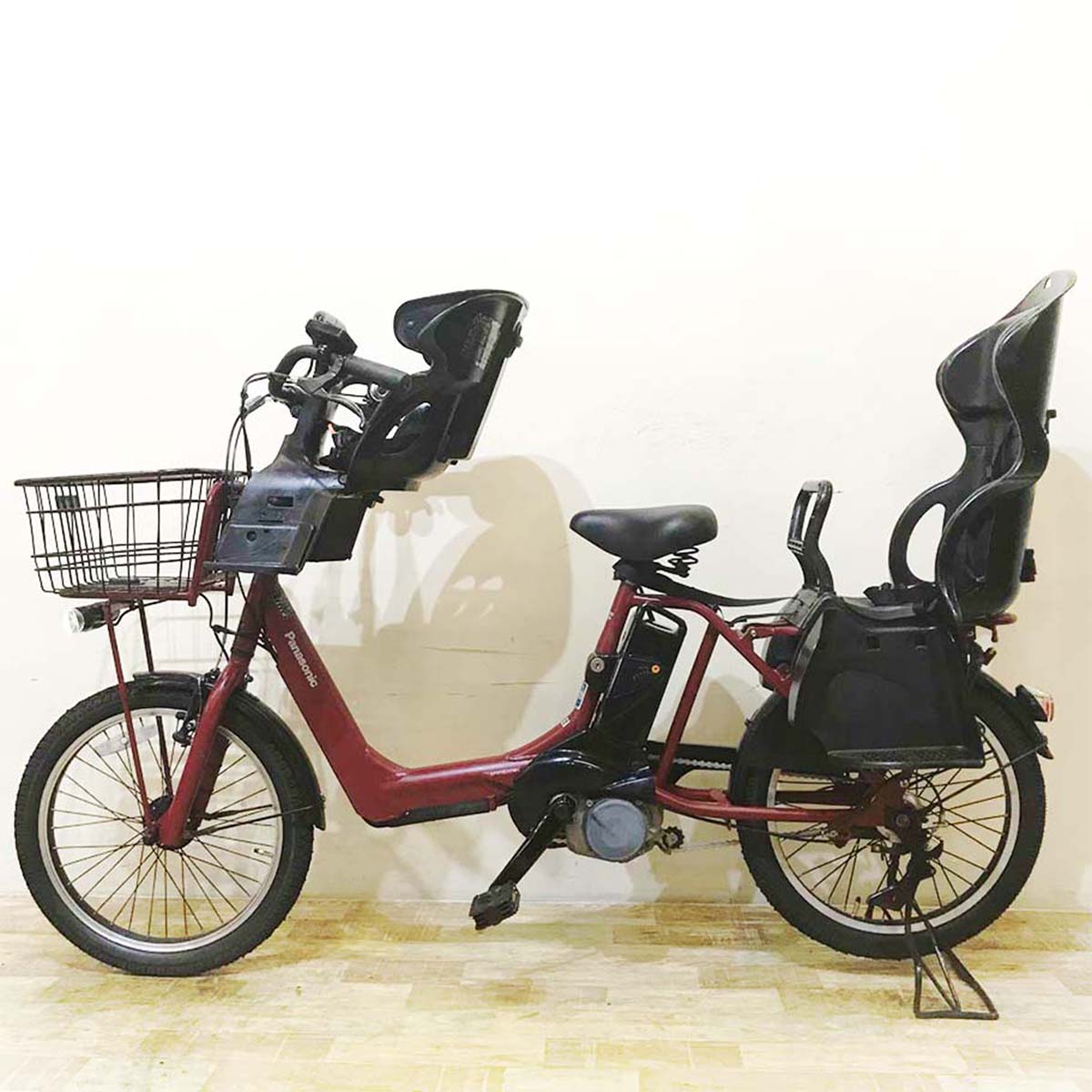 中古電動自転車 パナソニック ギュット アニーズ レッド 20インチ KE080