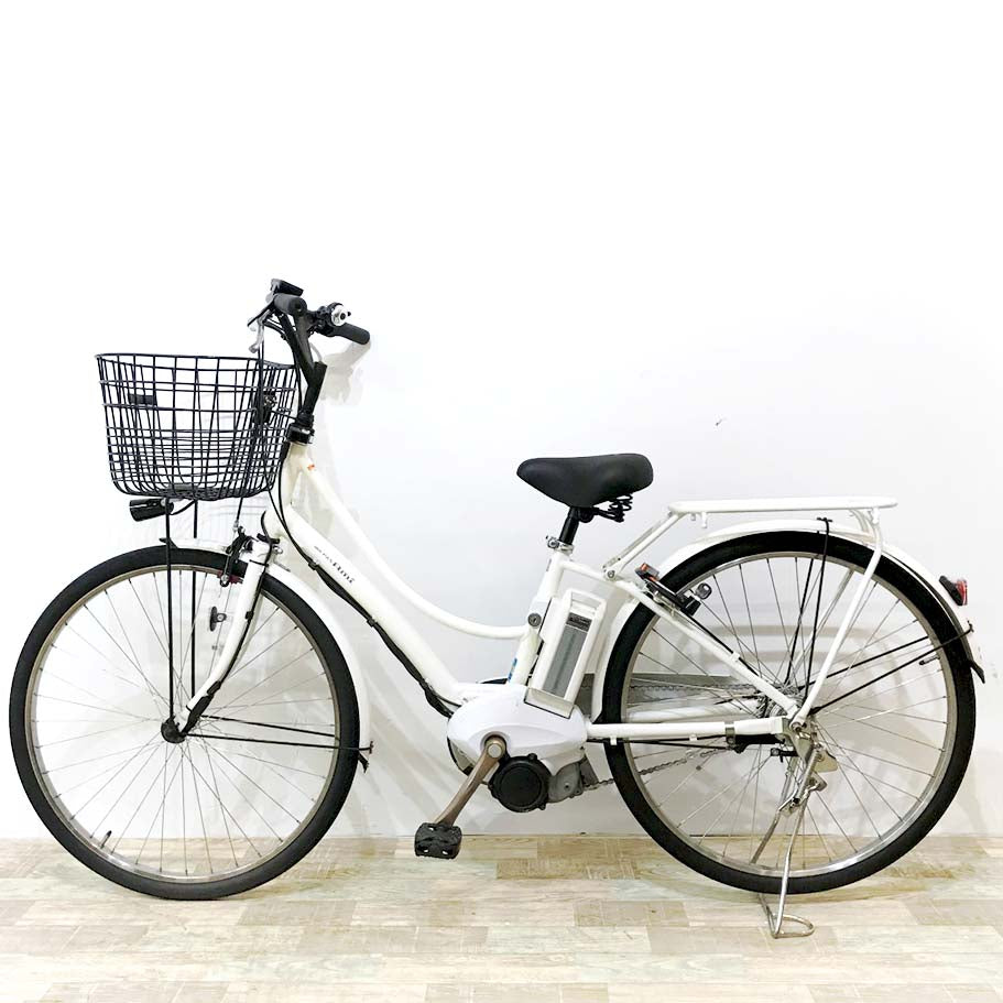 中古電動自転車 ヤマハ PAS アミ ホワイト 26インチ KJ015
