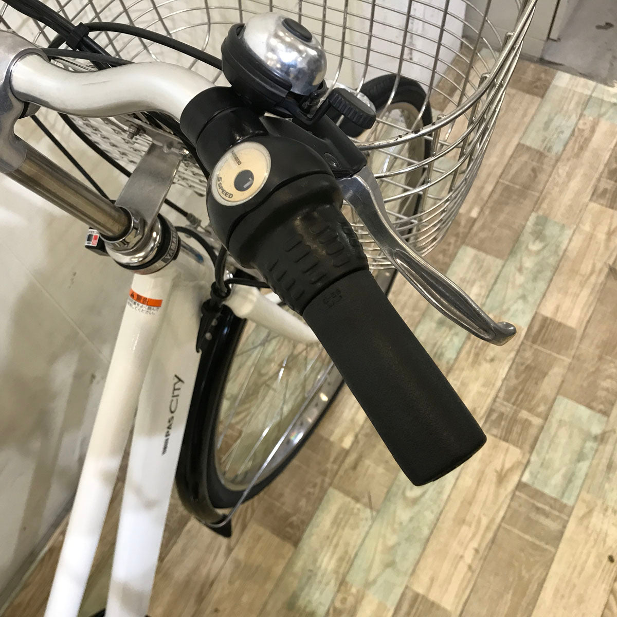中古電動自転車 ヤマハ PAS CITY SP5 パス シティ ホワイト 27インチ