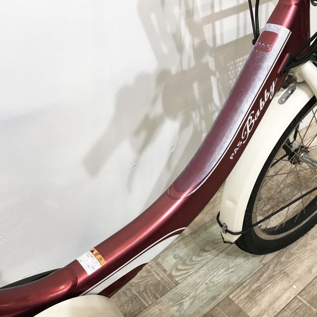 中古電動自転車 ヤマハ PAS バビーアン レッド 20インチ KJ016