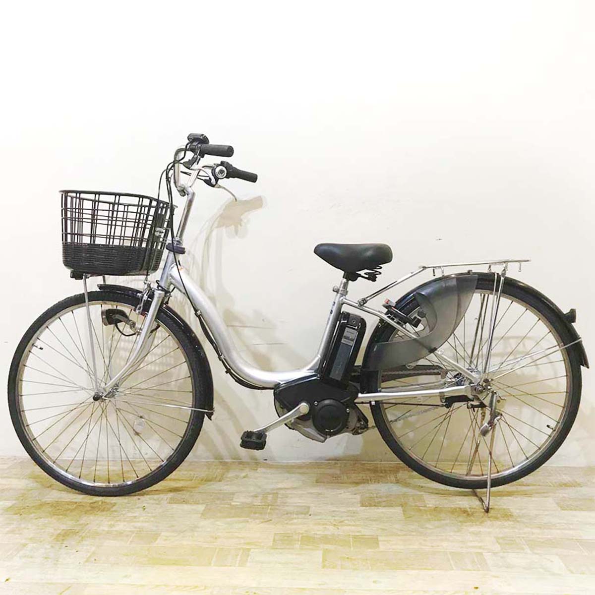 中古電動自転車 ヤマハ PAS ナチュラ T シルバー 26インチ KE081 