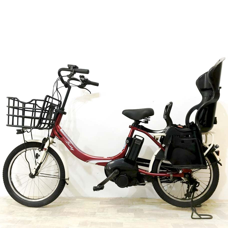 中古電動自転車 ヤマハ PAS バビーアン レッド 20インチ KJ016