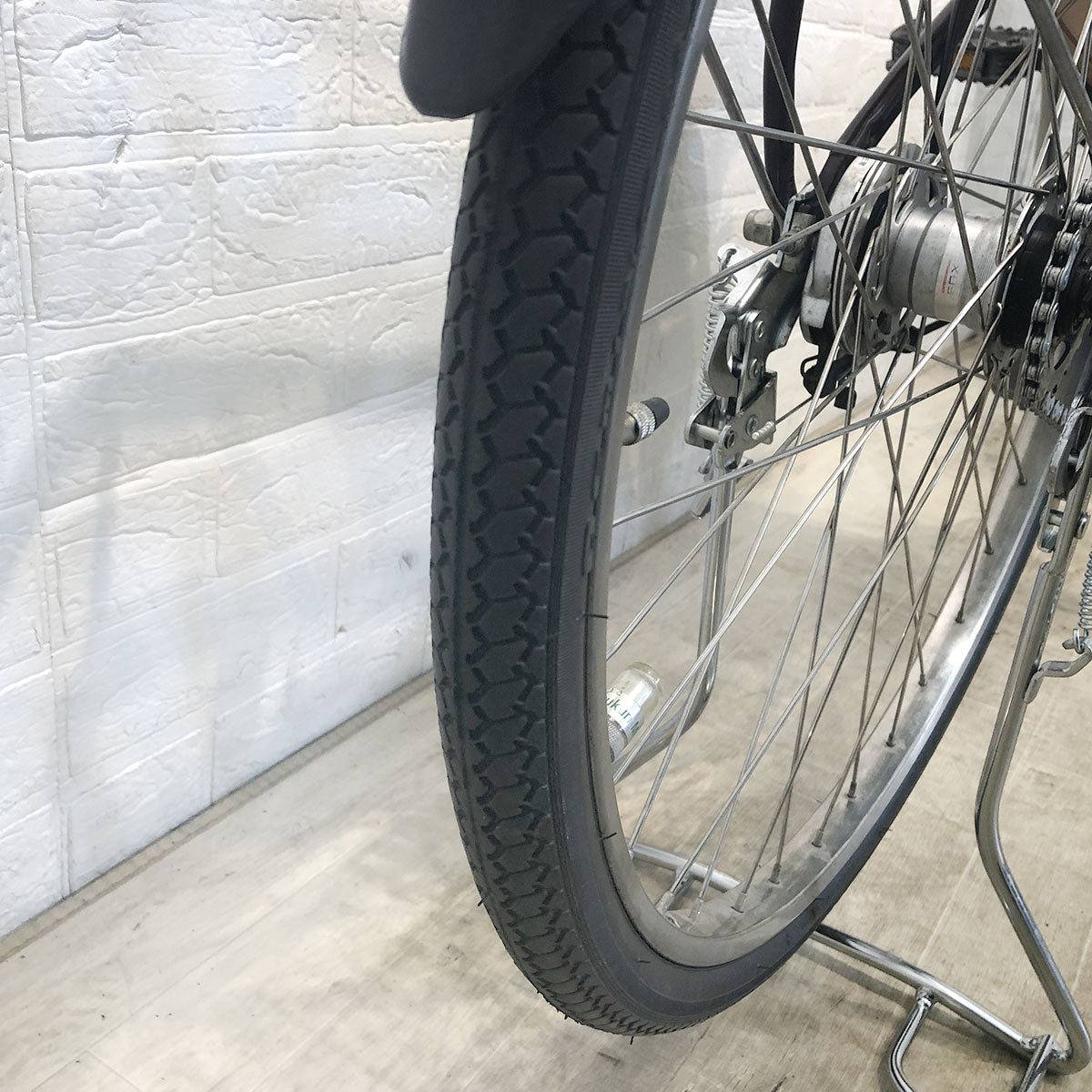 中古電動自転車 ブリヂストン アシスタ ベーシック ブラウン 26インチ YF075