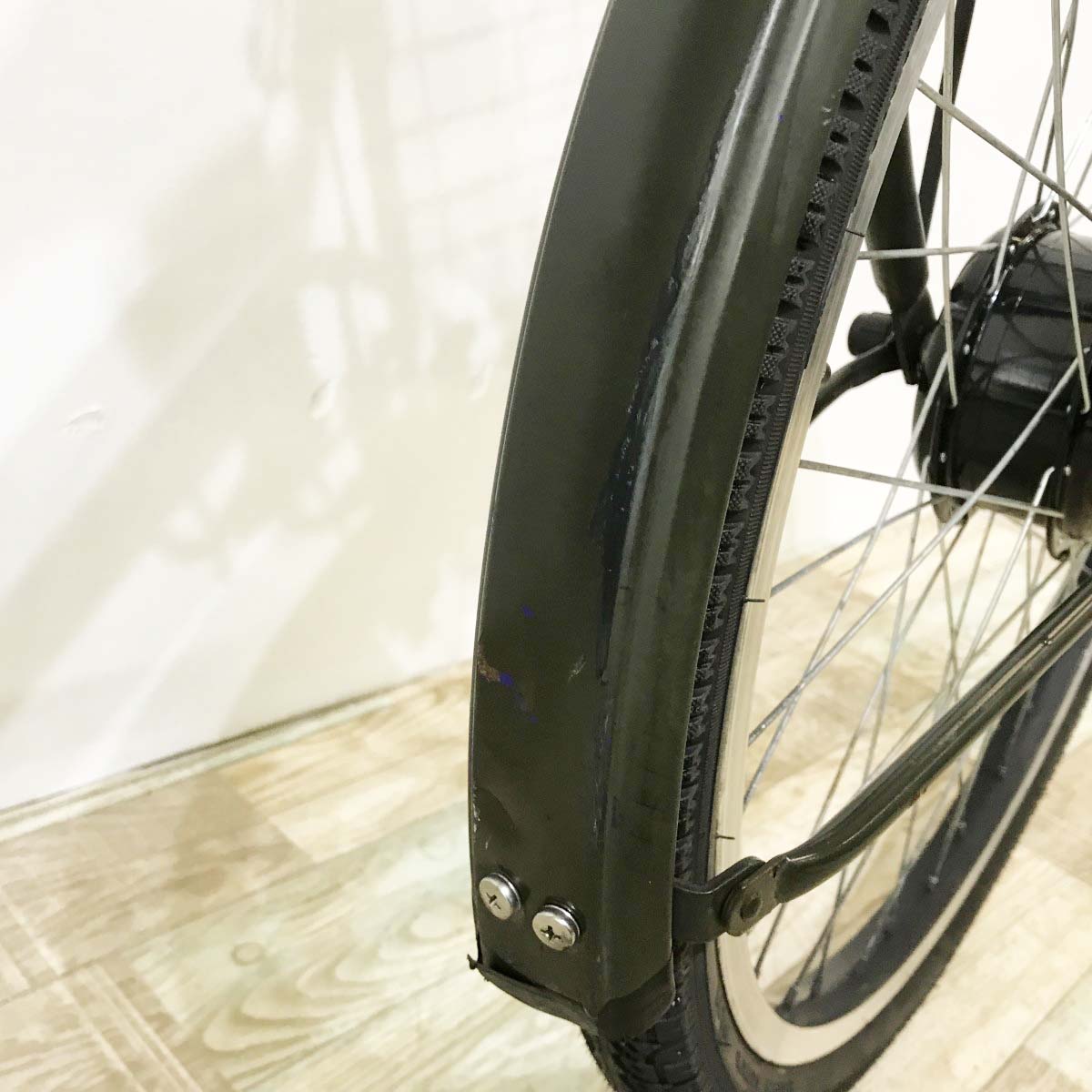 中古電動自転車 ブリヂストン ステップクルーズ カーキ 26インチ KJ019