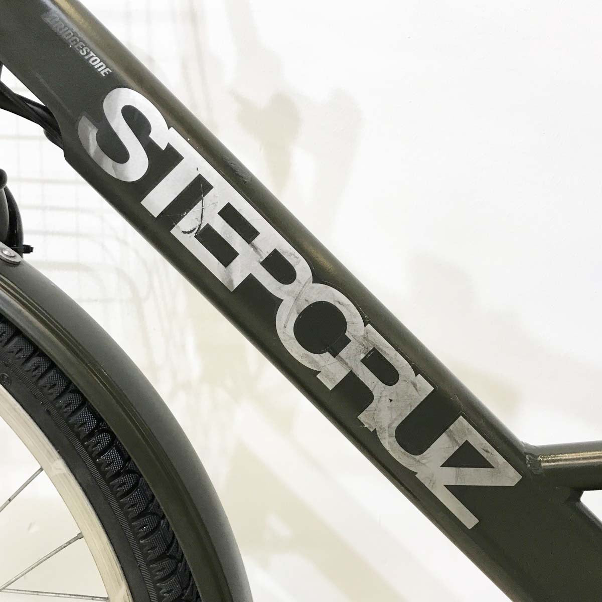 中古電動自転車 ブリヂストン ステップクルーズ カーキ 26インチ KJ019