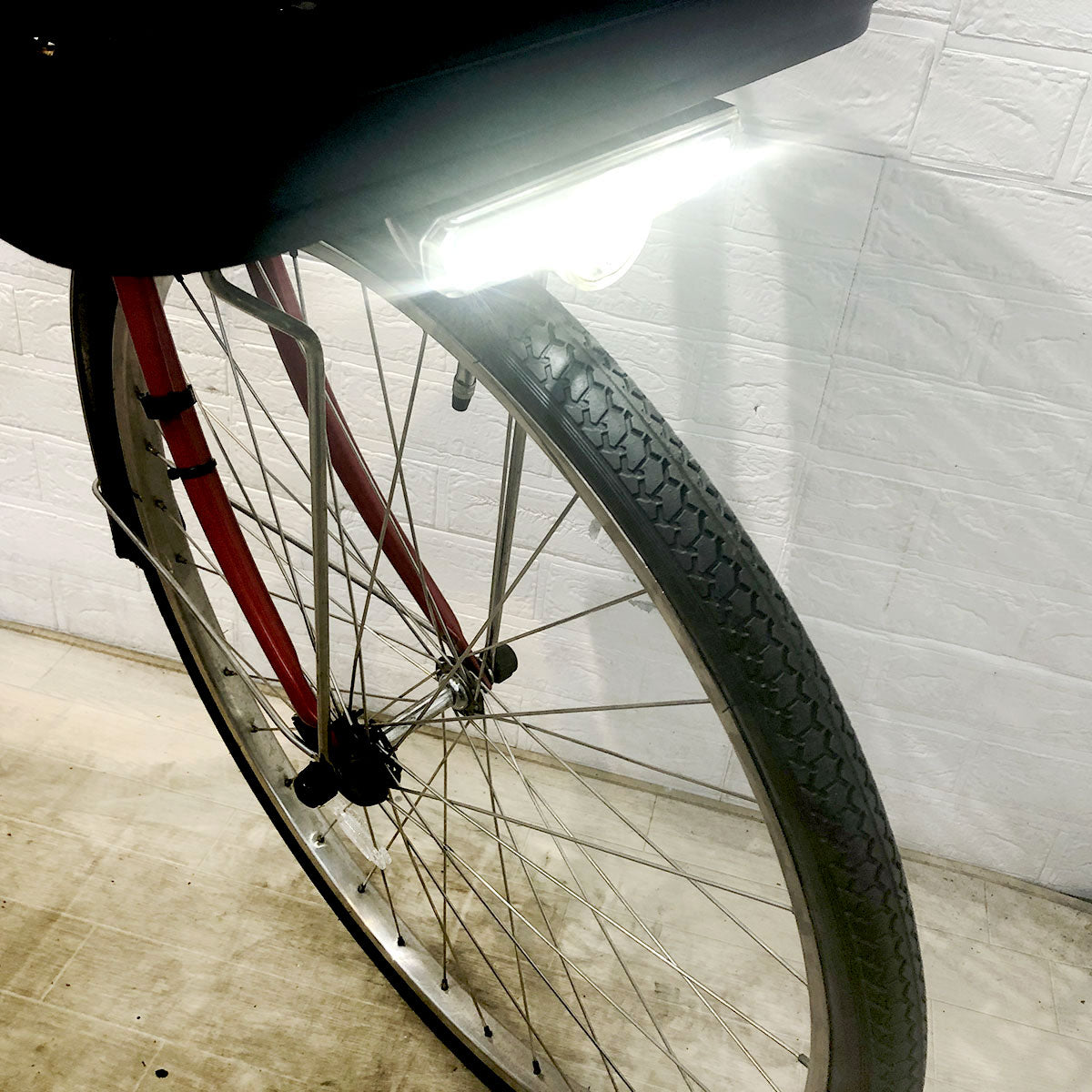 中古電動自転車 パナソニック ビビ DX レッド 26インチ YF080