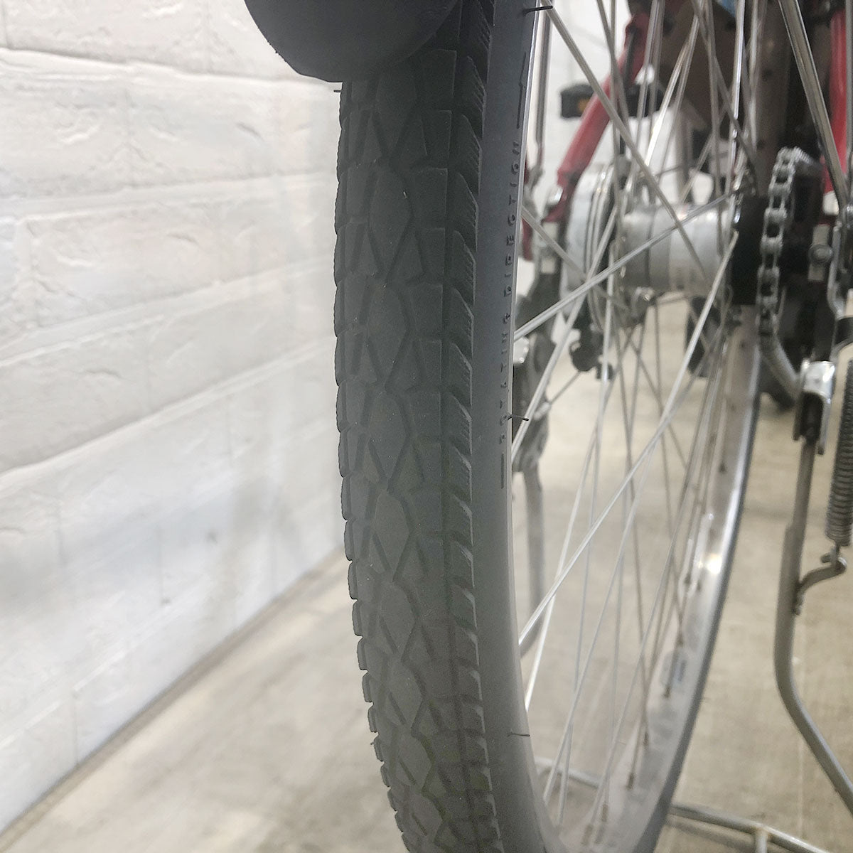 中古電動自転車 ヤマハ PAS ナチュラ XL DX レッド 26インチ YF081 