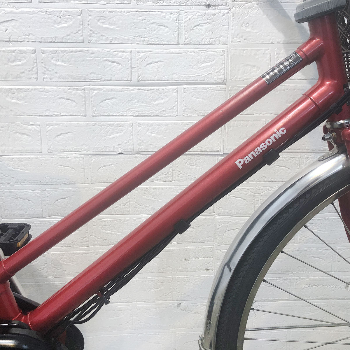 中古電動自転車 パナソニック ティモ DX レッド 27インチ YF082