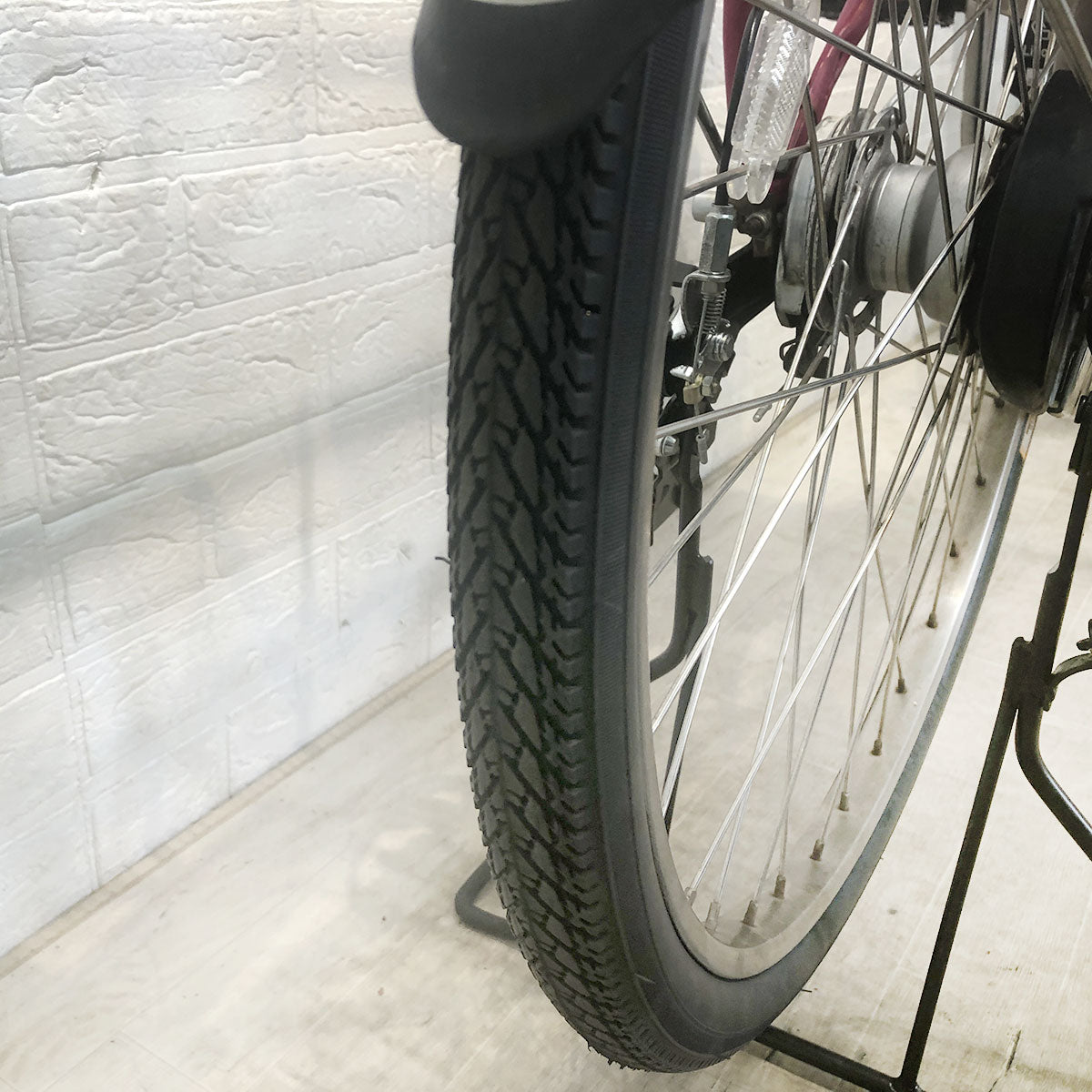 中古電動自転車 パナソニック ギュット プラス ピンク 26インチ YF083 