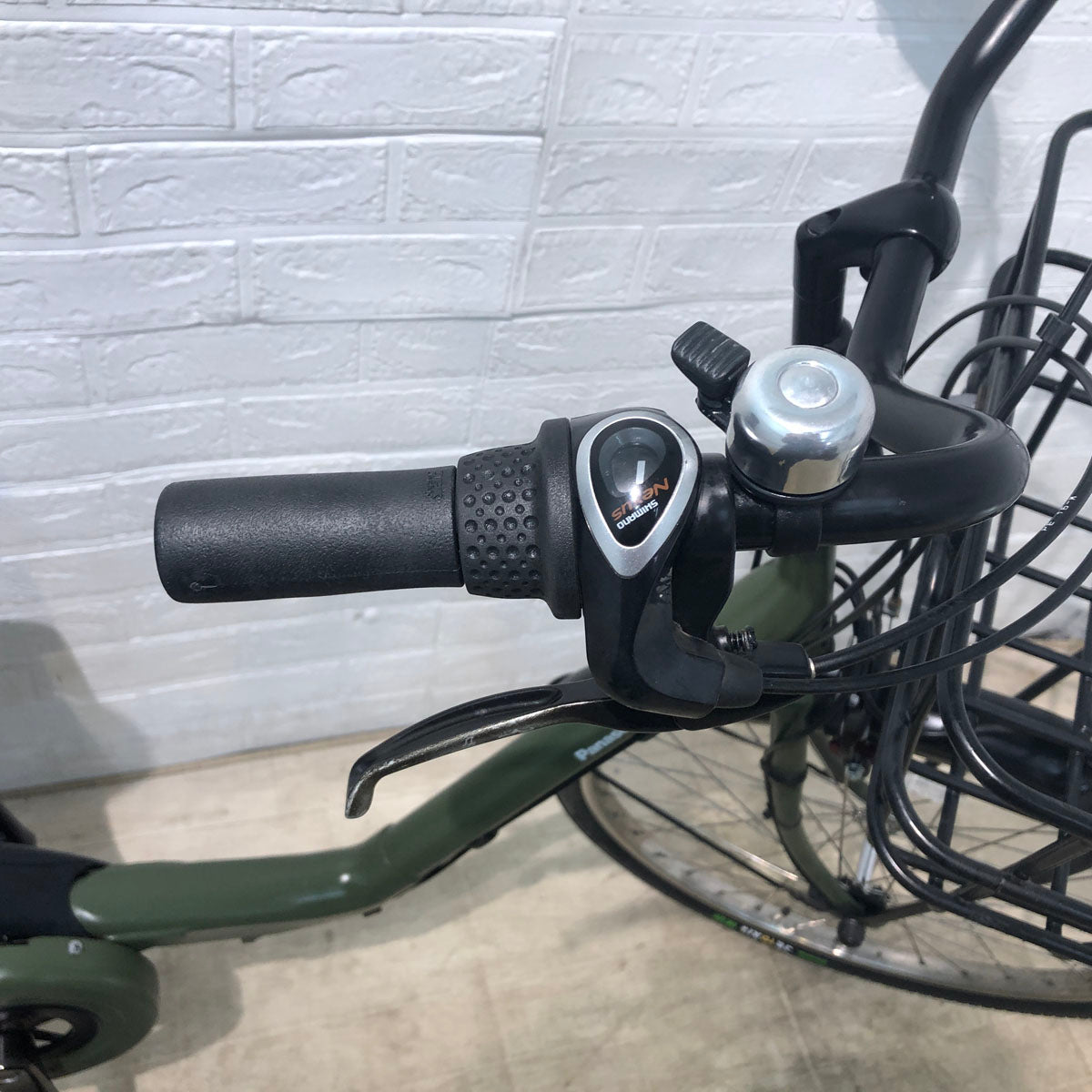 中古電動自転車 パナソニック ギュット ステージ 22 カーキ 22インチ YA029