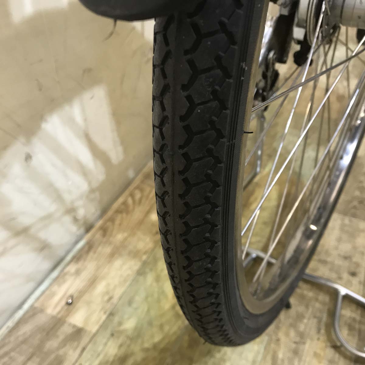 中古電動自転車 ヤマハ PAS With パス ウィズ ブラウン 26インチ KE094