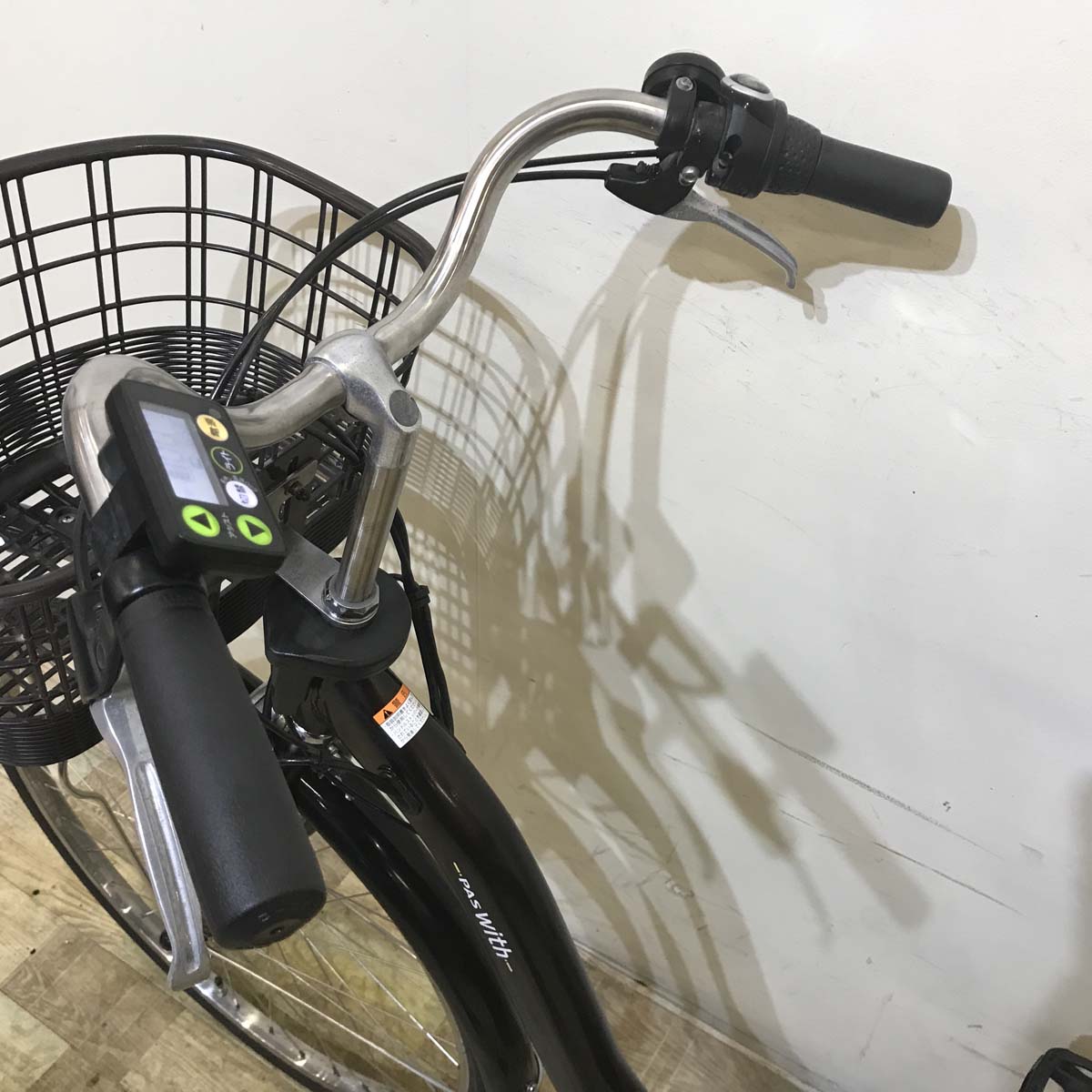 中古電動自転車 ヤマハ PAS With パス ウィズ ブラウン 26インチ KE094