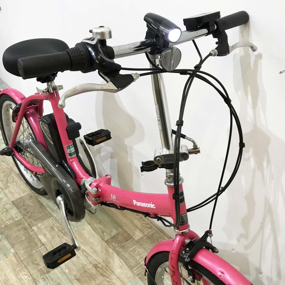中古電動自転車 パナソニック リルト ピンク 20インチ KJ026