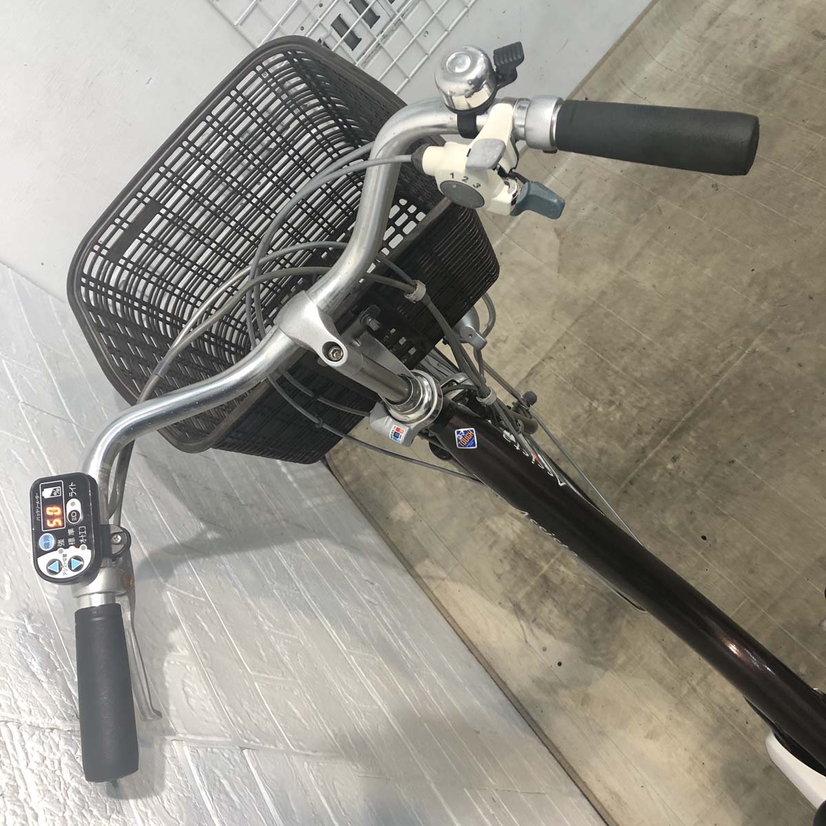 中古電動自転車 ブリヂストン アシスタ ライト ブラウン 24インチ YF084 