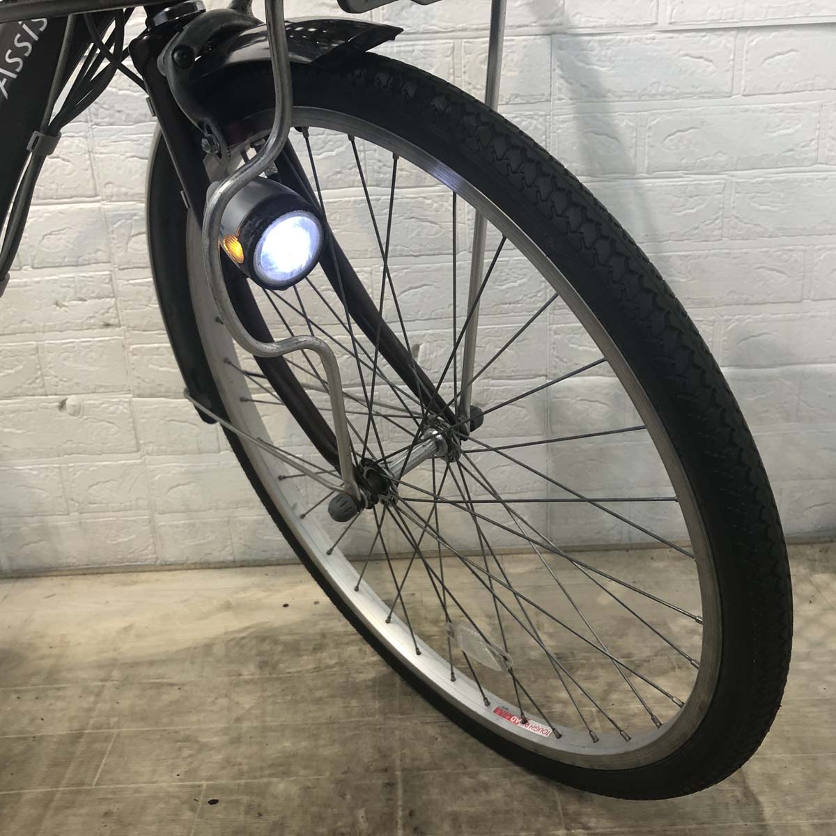 中古電動自転車 ブリヂストン アシスタ ライト ブラウン 24インチ YF084 