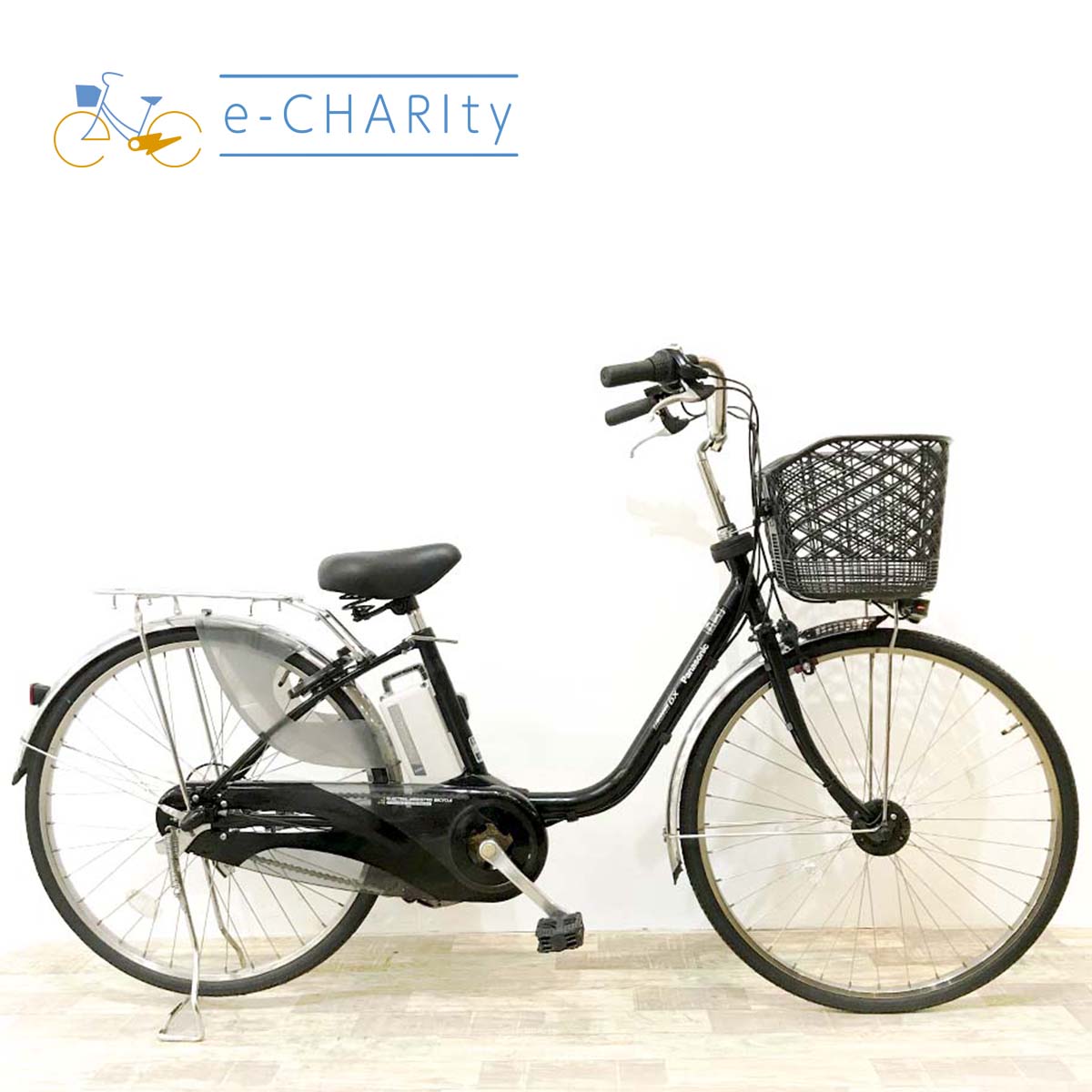 中古電動自転車 パナソニック ビビDX ブラック 26インチ KJ027