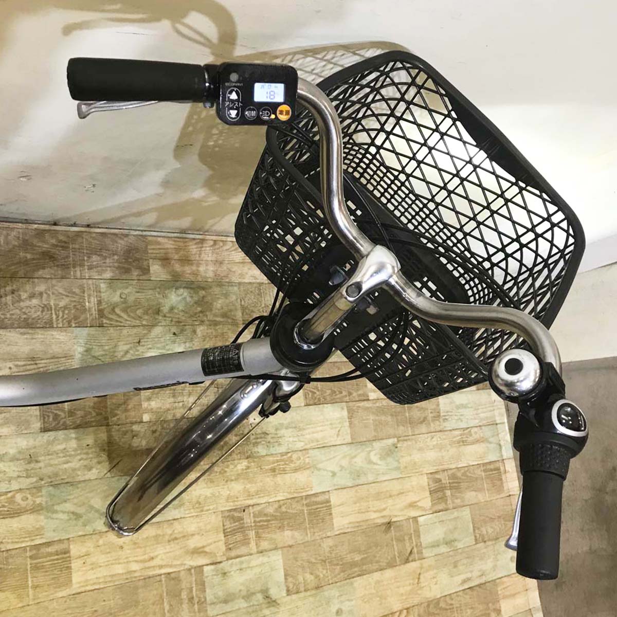中古電動自転車 パナソニック ビビ DX シルバー 26インチ KE095