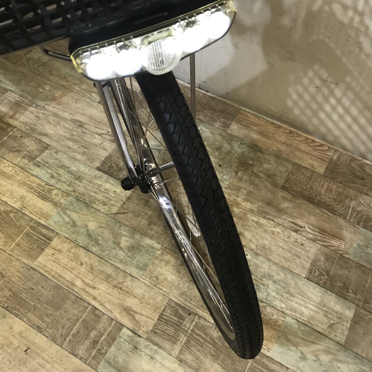 中古電動自転車 パナソニック ビビ DX シルバー 26インチ KE095